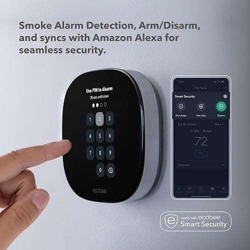 ecobee Smart Thermostat Premium with Smart Sensor and Air Quality Monitor - Programmable Wifi Thermostat - Works with Siri, Alexa, Google Assistant, Black thumbnail 8