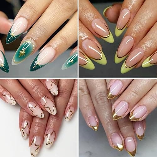 Fcozpjk Metallic Gel Nail Polish 2PCS Chrome Gel Liner Nail Art Gold Silver Gel Polish 8ml Mirror Effect Painting Nail Gel with Build in Thin Brush Soak Off UV/LED Nail Polish Manicure Supplies thumbnail 4