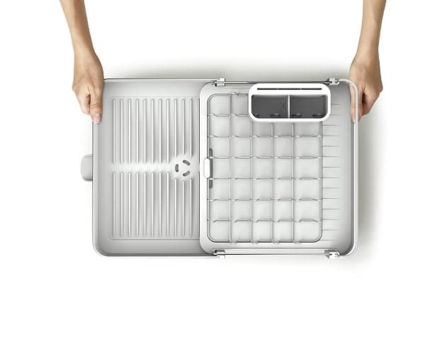 Joseph Joseph Extend Steel Expandable Dish Drainer Rack Removable Cutlery Silverware Holder Stainless Steel thumbnail 6