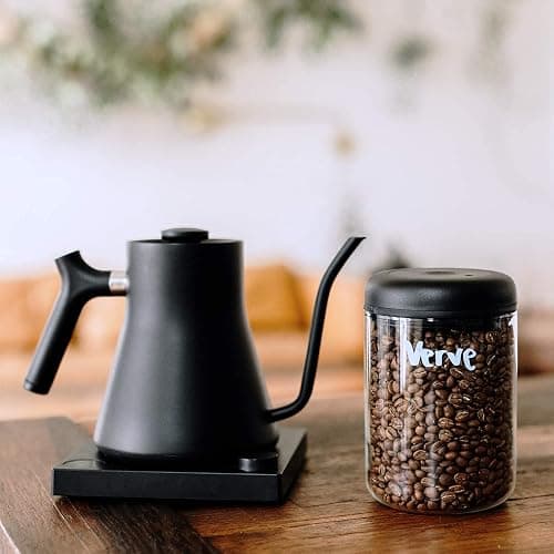 Fellow Atmos Vacuum Coffee Canister & Food Storage Container - 1.2 Liter Canister holds up to 16 oz of Coffee Beans - Airtight Food Storage Containers - Coffee Containers - 1.2 Liter - Clear Glass thumbnail 2