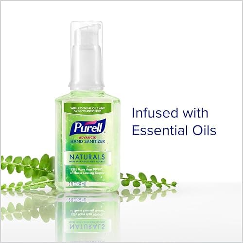 Purell Advanced Hand Sanitizer Naturals with Plant Based Alcohol, Citrus Scent, 2 Fl Oz Travel Size Pump Bottle (Pack of 6)- 9623-04-EC thumbnail 4