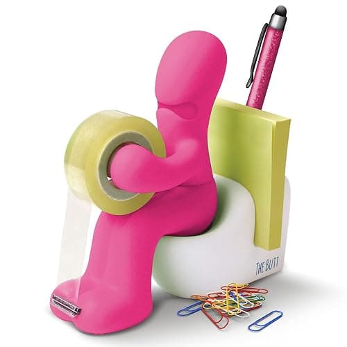 Butt Supplies - Klebefilm-Abroller und Bürobedarf-Station - Schreibtisch-Accessoire - Origineller Schreibtisch-Organizer - Image 1