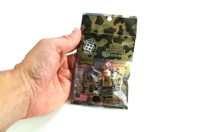 Battle Brick 1.6 Inches Tall Army Ranger OCP SF Soldier Custom Collectible Minifigure | Accessories Made in The USA | Genuine Military Minifig | Great Gift for Ages 10+ to Adult AFOL thumbnail 4