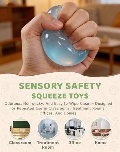 Coconut Oil Squishy - 2026 New Coconut Oil Stress Ball, Slow Rising Squishy, 100% Odorless, Non-Sticky, Easy to Clean, Improving Focus, Or Easing Tension During Study, Work, Or Relaxation (Pink) thumbnail 7