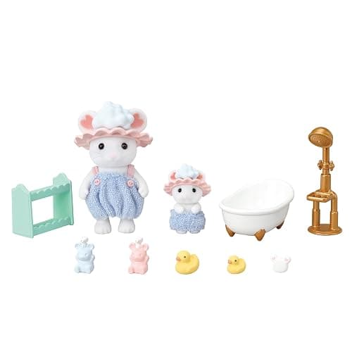 Calico Critters Bath Time Bubble Siblings - Image 1
