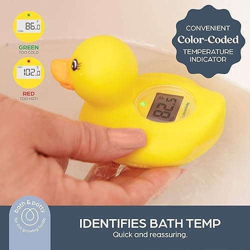 Dreambaby Duck Baby Bath Thermometer - Instant Read Digital Thermometer for Water and Room Temperature - Floating Baby Bath Toy - Newborn Must-Have thumbnail 3