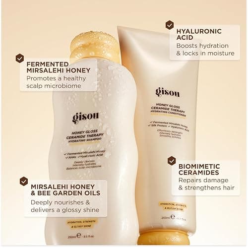 Gisou Honey Gloss Hair Therapy Trio - Mini Shampoo, Mini Hair Mask and Mini Conditioner for Smoother, Stronger and Glossier Hair thumbnail 3