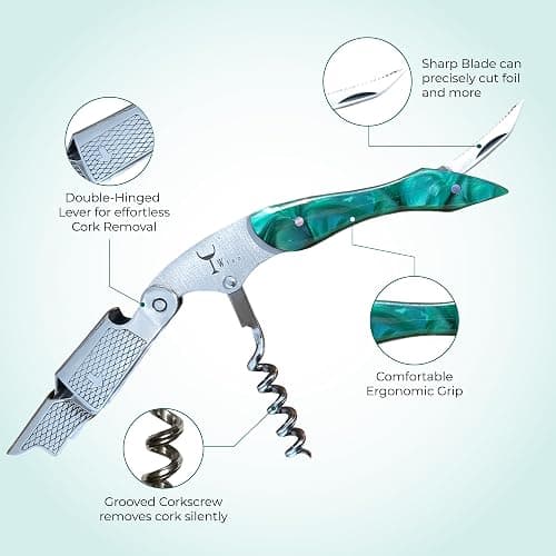 Wino Wine Key! - Professional Sommelier's Corkscrew Wine Opener thumbnail 3