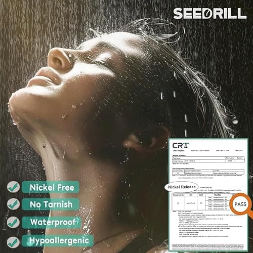 SEEDRILL Nose Rings Studs for Women 16Pcs 18g/20g Nose Studs Hypoallergenic 316L Surgical Steel Nose Piercings Jewelry 3mm CZ & Opal Nose Ring L Shape Nose Stud 20 Gauge Nose Screw Studs thumbnail 3