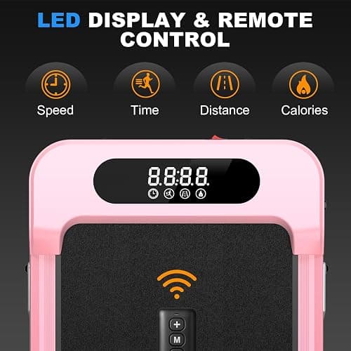 Incline Walking Pad, 3 in 1 Under Desk Treadmill with Ultra Quiet < 40dB, 2.5HP Portable Treadmill for Home Office, Wide Running Belt with 330LB Capacity, Remote Control & LED Display thumbnail 7