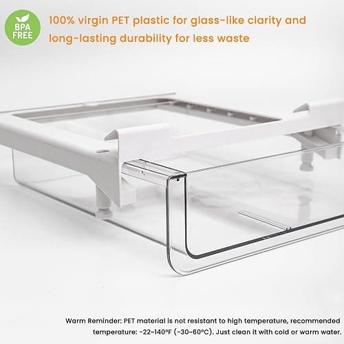 vacane Under Shelf Storage Drawer Pull Out, Under Cabinet Spice Rack Cupboard Storage Organizer Easy to Install, Durable Cabinet Basket for Kitchen Pantry, Kitchen Accessories - Under Shelf Drawer thumbnail 5
