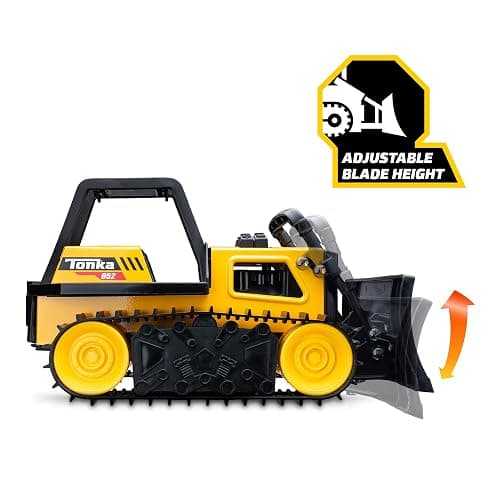 Tonka Steel Classics Bulldozer - Made with Steel & Sturdy Plastic, Yellow Toy Construction Truck, Boys and Girls, Kids, Toddlers, Ages 3+ thumbnail 5