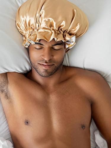 Bounce Curl Reversible Satin Hair Bonnet, Satin Adjustable Band, Frizz-Reducing Night Cap for Wavy, Curly & Coily Hair thumbnail 4