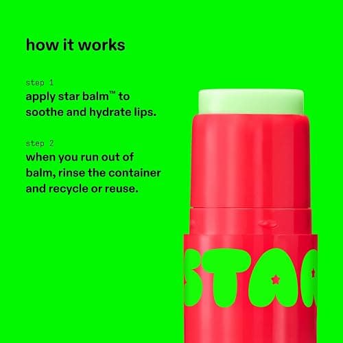 Starface Star Lip Balm Watermelon Squeeze, Hydrating Lip Moisturizer with Shea Butter, Cocoa Butter, and Coconut Oil, Juicy Watermelon Flavor, (0.15 oz), 2 Pack thumbnail 5