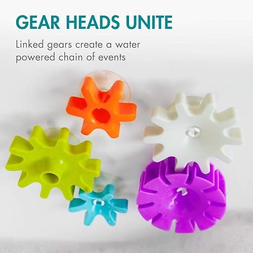 Boon Bundle Baby and Toddler Bath Toys - Includes Boon Pipes, Cogs, and Tubes Bathtub Toys - Toddler Sensory Toys - Multicolored - 13 Count - Ages 12 Months and Up thumbnail 6