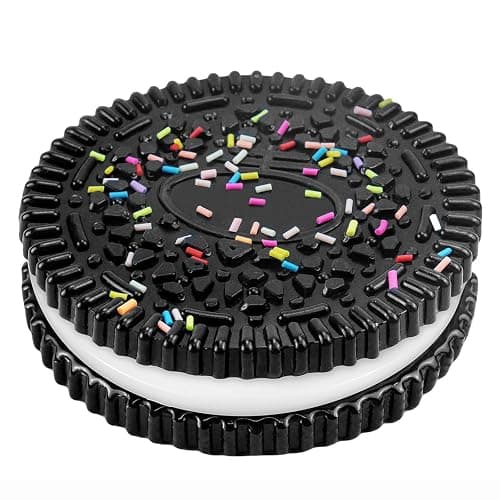 Gytera Sticky Cookie Squishies Fidget Toys Adults, Squeeze Toys Sensory Toys for Kids with Autism, Stress Balls for Adults Fidgets Birthday Gifts Party Favors for Kids(1 Pack Large Black) - Image 1