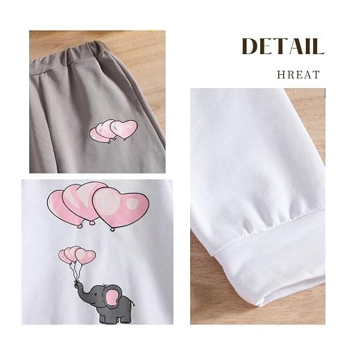 Ayzozuy Girls Clothes Sweatshirt Casual Outfit for Girl Leggings 2 Piece Fall Pants Set thumbnail 5