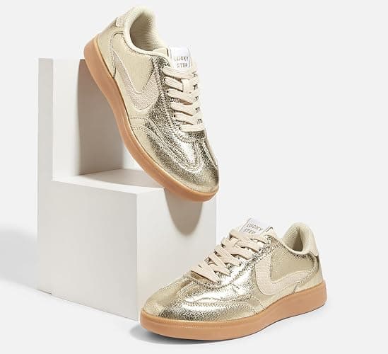LUCKY STEP Women's Retro Fashion Sneakers Classic Casual Walking Shoes Non Slip Comfort Skate Shoes thumbnail 6