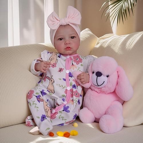 BABESIDE Reborn Baby Dolls - 20-inch Cute Soft Vinyl Realistic Baby Doll Real Life Baby Dolls with Complete Accessories Perfect for Cuddling, Playtime, and Gift Giving thumbnail 2