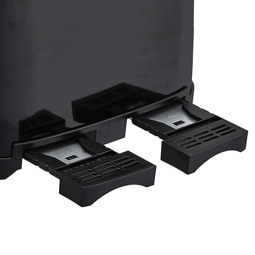 Amazon Basics 4 Slice Toaster, 6 Browning Settings, Removable Crumb Tray, Bagel and Defrost Function, Cancel Button, 1600W, Black thumbnail 7