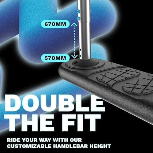 Indo the Trick Scooter - Tramp Scooter for Teenagers & Adults - 6-15 Years - Trampoline Scooter Ideal for Trampoline Stunt Exercises, Professionals & Beginners - Indoor & Outdoor Freestyle thumbnail 4