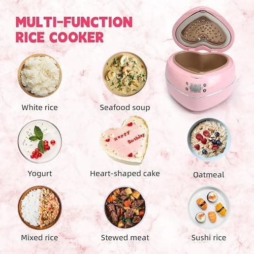 Peach Heart Shape Rice Cooker thumbnail 4
