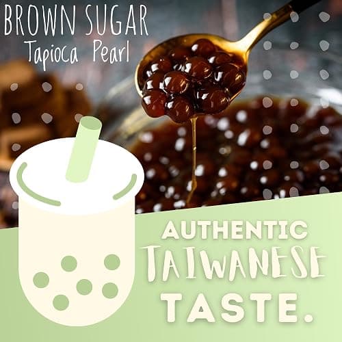 Flavfar Thai Milk Tea Kit – Now with No Added Condensed Milk | Instant Brown Sugar Boba, Low Calorie, Authentic Bubble Tea from Taiwan – 5 Servings thumbnail 5