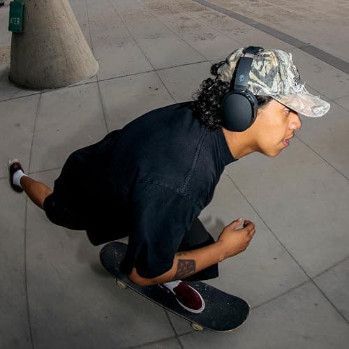 Skullcandy Hesh ANC Wireless Over-Ear Bluetooth Headphones with Extra USB-C Charging Cable, Active Noise Canceling, 22 Hrs Battery, Foldable Lightweight Design, Microphone iPhone Android - True Black thumbnail 10