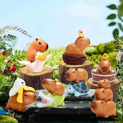 LUCKJOY Capybara Series Blind Box Figures, Cute Capybara Mystery Bag Random Design Action Figures Collectible Toys Home Decorations, Holiday Birthday Gifts, Single Box thumbnail 7
