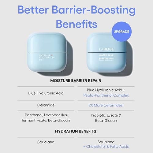 Water Bank Blue Hyaluronic Acid Cream Daily Face Moisturizer: Hydrating Korean Lightweight Face Cream with Ceramides & Squalane for Lasting Deep Hydration & Skin Barrier Support thumbnail 3