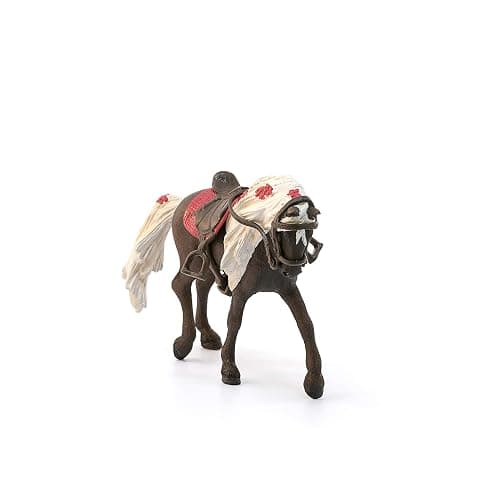 Schleich Horse Club Rocky Mountain Horse Show Mare Figurine - Horse Toy Set for Girls and Boys, Realistic Show Quality Animal Farm Experience and Accessories for Boys and Girls, Gift for Kids Age 5+ thumbnail 2