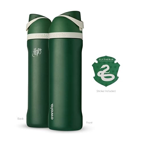 Owala Harry Potter FreeSip Insulated Stainless Steel Water Bottle with Straw, BPA-Free Sports Water Bottle, Great for Travel, 24 Oz, Slytherin thumbnail 5