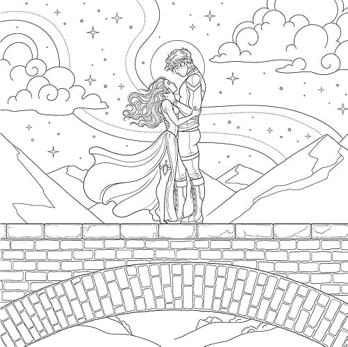 Fourth Wing: The Official Coloring & Sticker Book (Includes 2 Pages of Stickers to Color): The Official Coloring and Sticker Book (Dover Adult Coloring Books) thumbnail 6