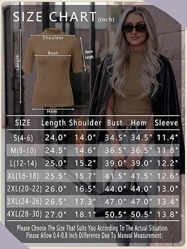 PrinStory Womens Tops Mock Neck Short Sleeve T Shirts Dressy Casual Ribbed Knit Slim Fit Summer Business Going Out Tops 2026 thumbnail 7