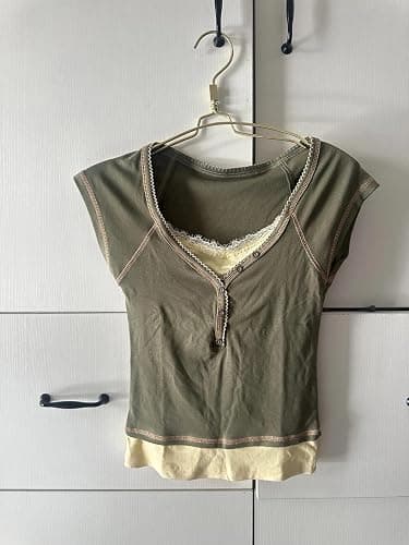 Y2k Fairy Grunge 2000s Short Sleeve Top Whimsy Twee Harajuku Emo Scene Clothes Vintage Mcbling Alt Fairycore Shirt thumbnail 5