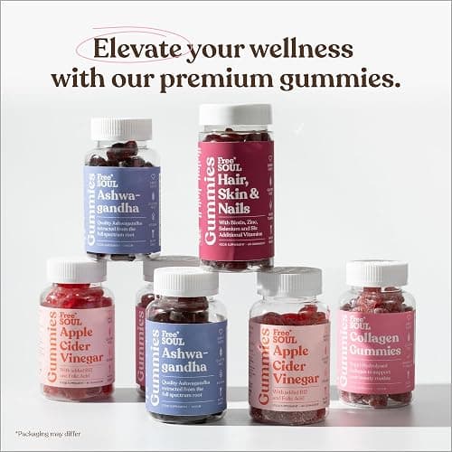 Collagen Gummies by Free Soul | High Strength Marine Collagen Supplement | Advanced Superior Type 1 Hydrolysed Collagen Peptides | Triple Strength Pure Formulation Supplement | 60 Gummies thumbnail 8