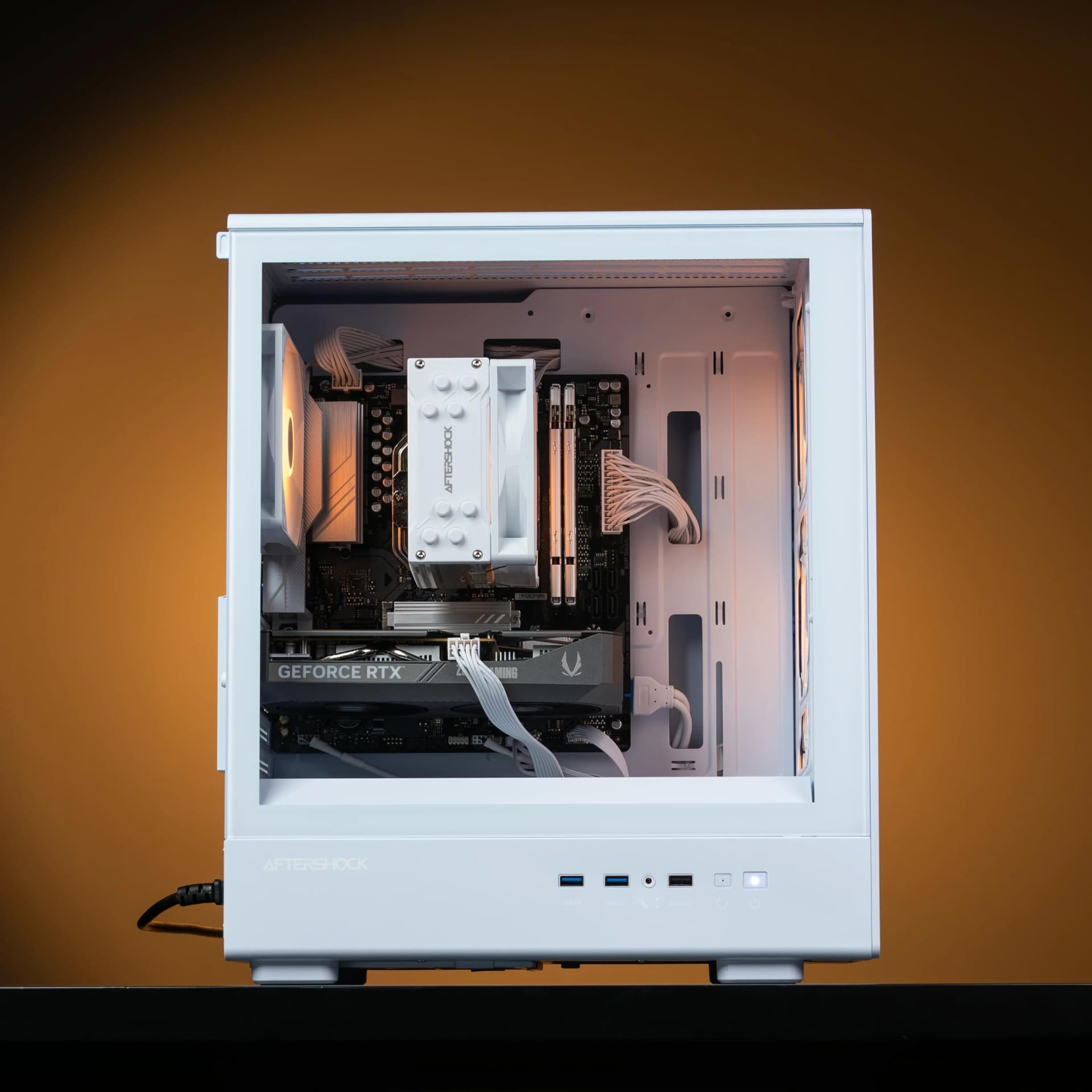 Aftershock Gaming PC | RTX 5060 8GB | AMD Ryzen 5 7500F | 16GB RAM | 1TB SSD | Windows 11 Home | Cloud White Desktop Computer thumbnail 6