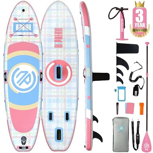 Niphean（Ultra-Light）Inflatable Paddle Board with (Beginner Friendly) StabilTrac Fin and Durable SUP Accessories, 10' Stand Up Paddle Boards for Adults & Youth, Versatile Yoga Paddle Board, Gift Ideas - Image 1