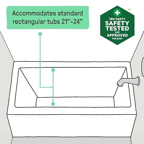 Ingenuity My Bath Seat for Sit-Up Baby Bathing, Sure & Secure Suction Cups, ASTM Safety Tested & Approved, Backrest for Assisted Sitting, Easy Setup & Storage, Gray thumbnail 8
