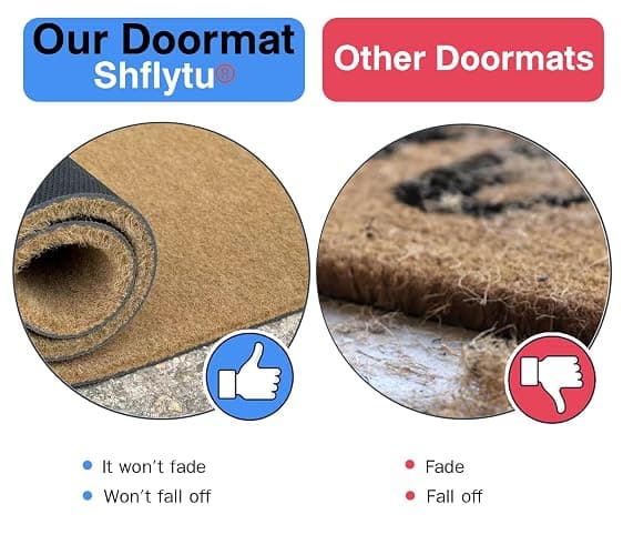 Shflytu Deliveries Ross & Rachel on a Break 30"x18" Fall Door Mat - Add Charm to Your Home with an Area Rug for Indoor & Outdoor Use thumbnail 4