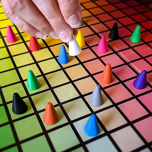 HUES and CUES - Vibrant Color Guessing Board Game for 3-10 Players Ages 8+, Connect Clues and Guess from 480 Color Squares thumbnail 4