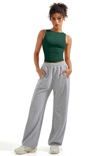 SUUKSESS Women Double Lined Going Out Basic Tank Tops Ruched Summer T Shirts thumbnail 5