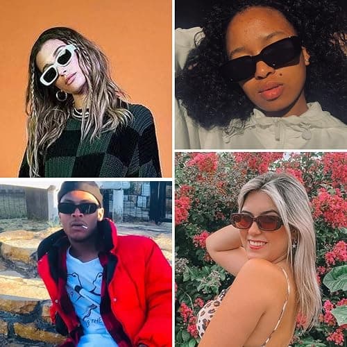 kimorn Rectangle Sunglasses for Women Men Trendy Retro Fashion Sun Glasses 90’s Vintage UV 400 Protection Square Frame K1200 thumbnail 3