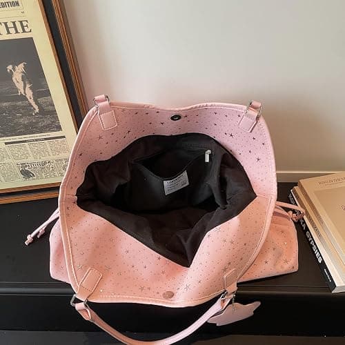 JQWYGB Polka Dot Hobo Tote Bag Y2k Hobo Shoulder Bag for Women Polka Dot Slouchy Tote Handbag for Work Travel thumbnail 5