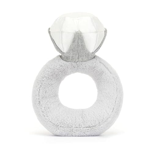 Jellycat Amuseables Diamond Ring Stuffed Toy, 8 inches - Wedding Ring Plush - Engagement and Wedding Gift thumbnail 3