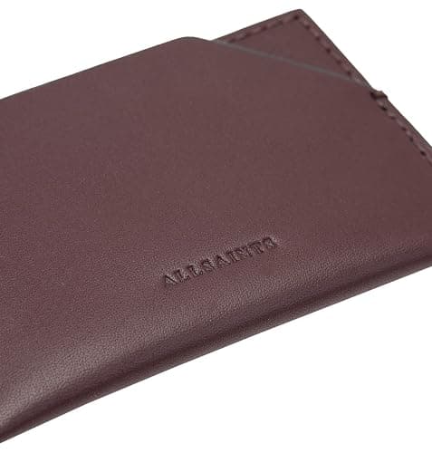 AllSaints Women's HEX CARDHOLDER, Burnt RED thumbnail 5