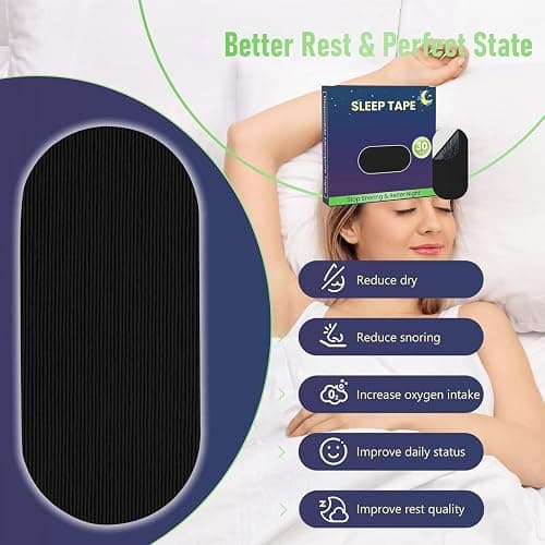 Mouth Tape for Sleeping Women 60 Pcs Gentle Tapes Painless Removal thumbnail 4