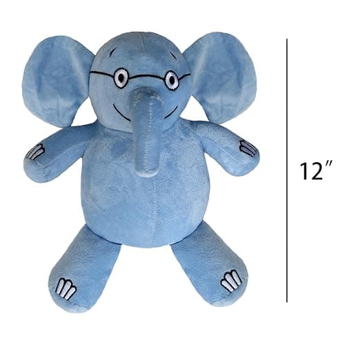 New Blue Elephant and Pink Pig Plush Toys,for Boys and Girls Animal Toys,Christmas Valentine's Day Room Decoration Party Gifts (2PC) thumbnail 3
