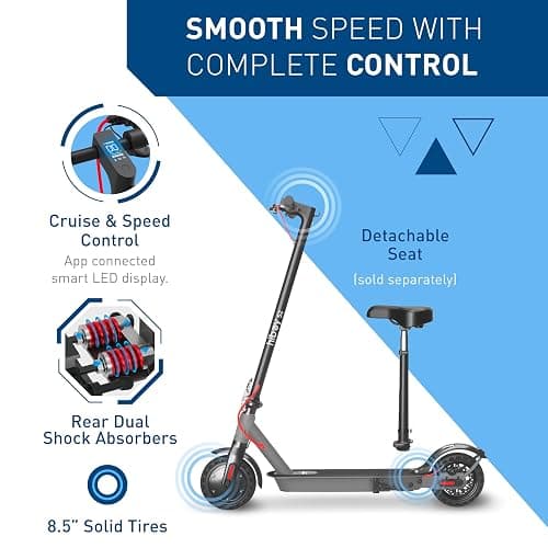 Hiboy S2 Series/MAX Pro/Titan Series Electric Scooter, 350-2000W Motor, 8.5-11" Tires, 17-80 Miles Range E Scooter, 19-31 Mph Folding Commuter Electric Scooter for Adults thumbnail 8