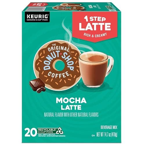 The Original Donut Shop Mocha One-Step Latte, Single Serve Coffee K-Cup Pod, Flavored Coffee, 20 Count thumbnail 12